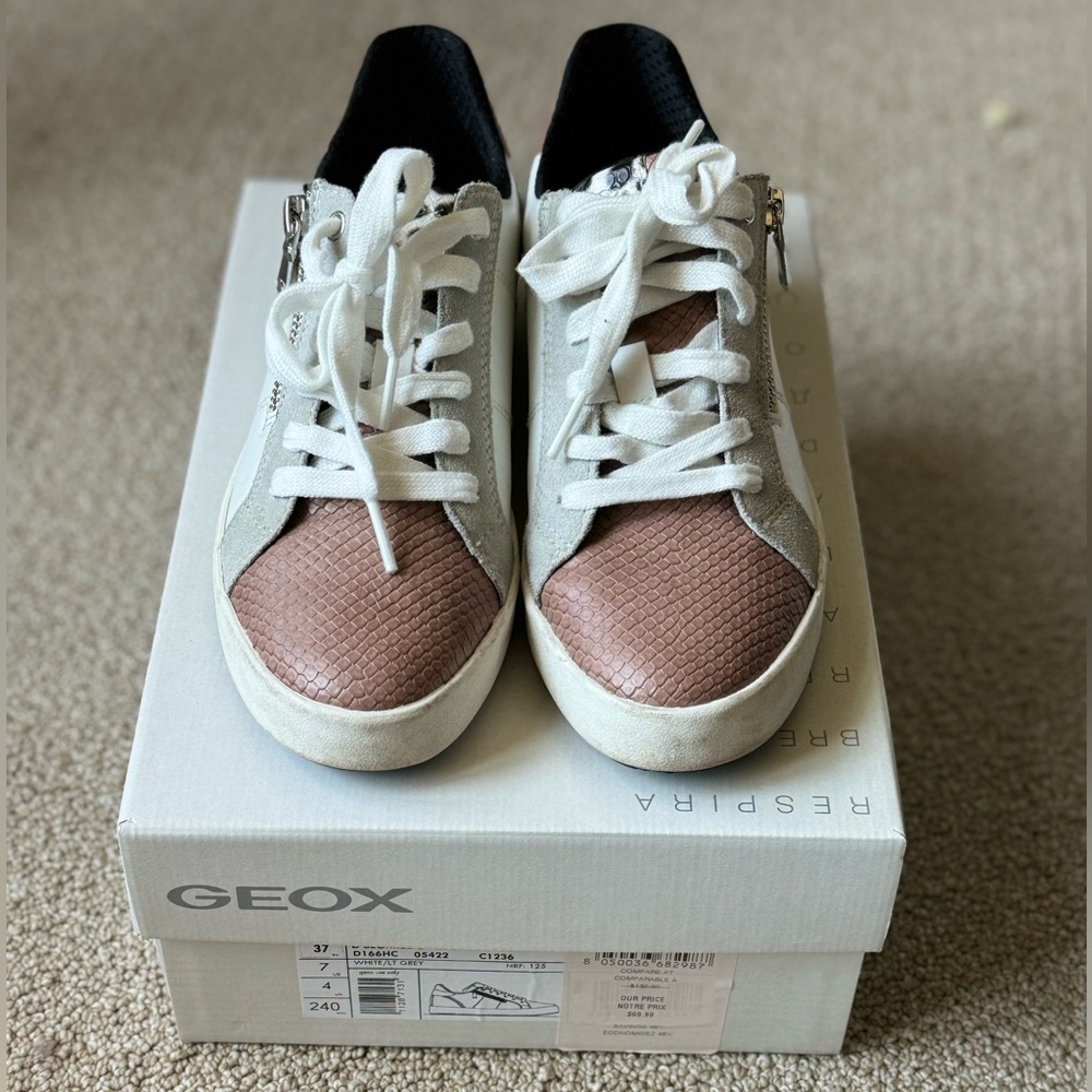 GEOX Women’s size EU37 US7 Sneakers - Like new w/ box.